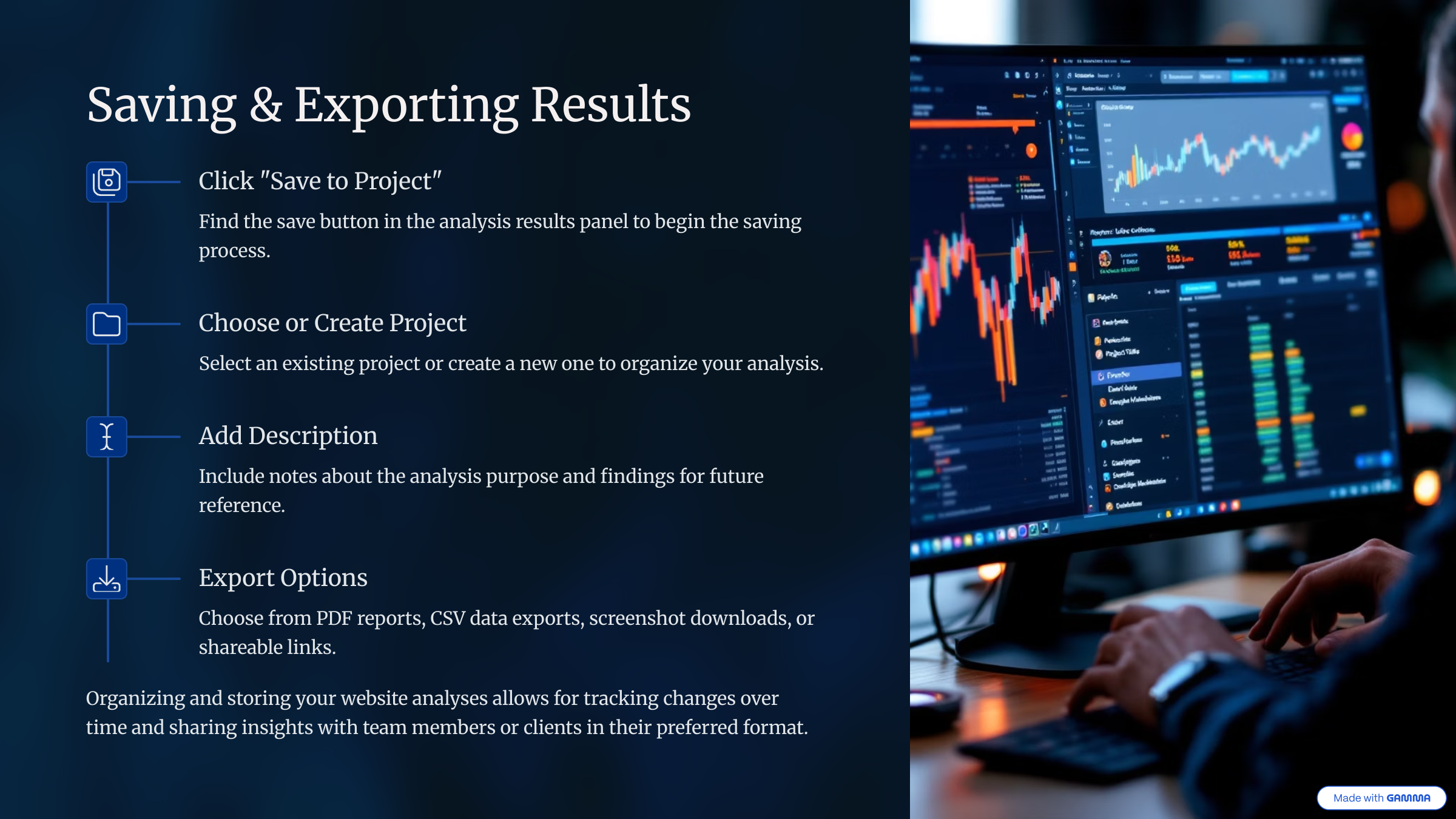 Saving & Exporting Results