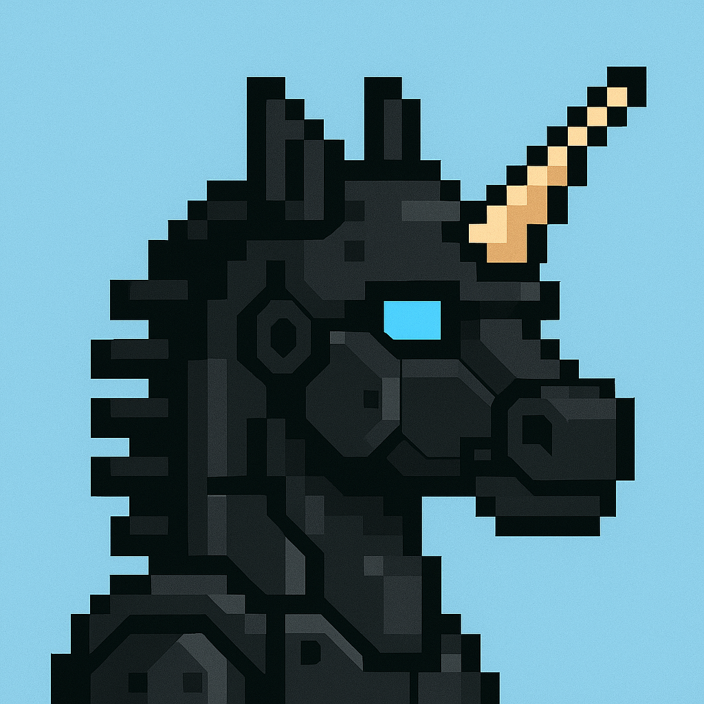 Robot unicorn avatar